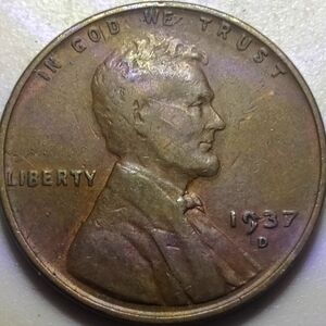 1937 D Wheat Penny